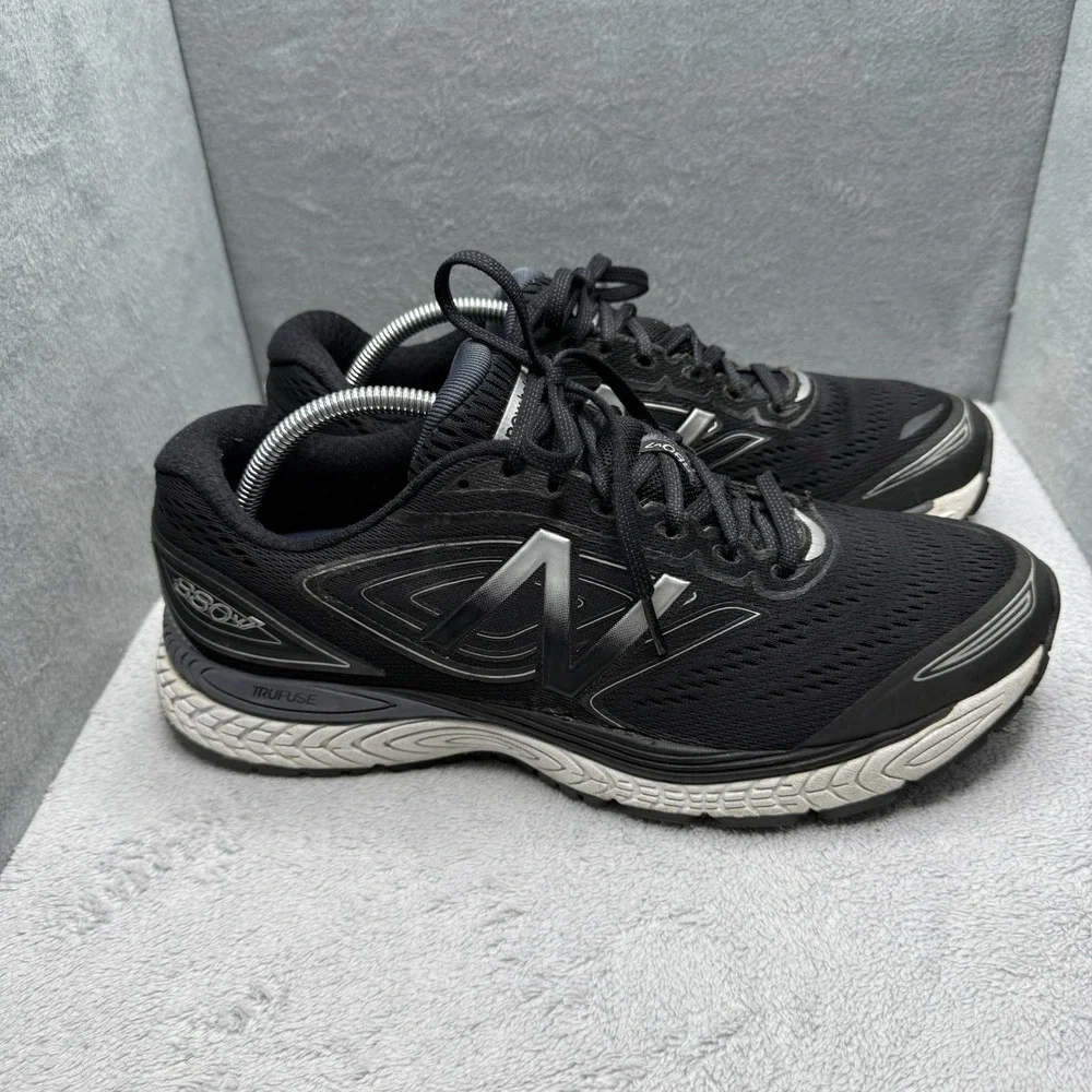New Balance 880v7 Black Silver Running Shoes M880BK7 Men's Size 12.5 2E Wide